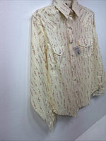 New Women’s White Horse Yellow Floral Long Sleeve Floral Small DD-96