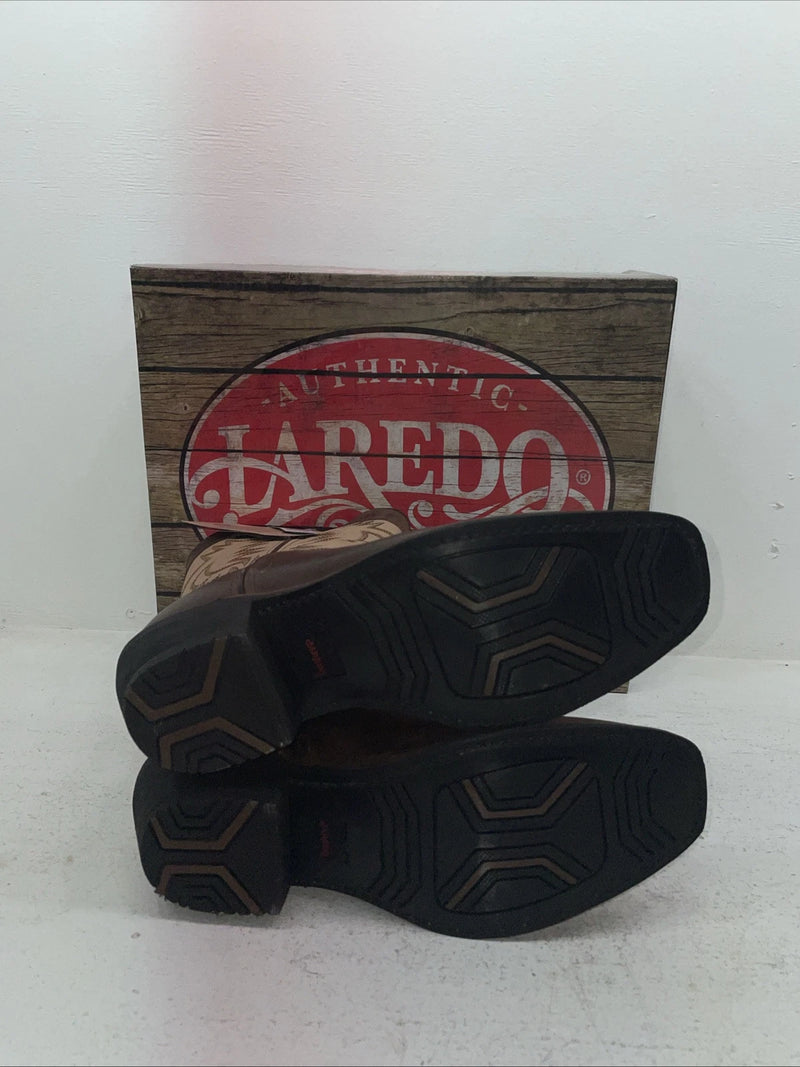 New Men’s Brown Laredo Cowboy Boots. 68321 9 E W. 4-90