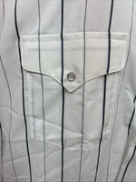 New Men’s Panhandle Slim White Stripe Long Sleeve Pearl Snap 18 2XL AA-115