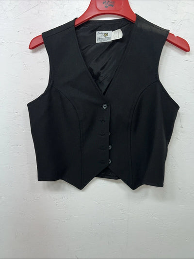 New Women’s Dickson Jenkins Black Show Vest Medium #7055 UU-37
