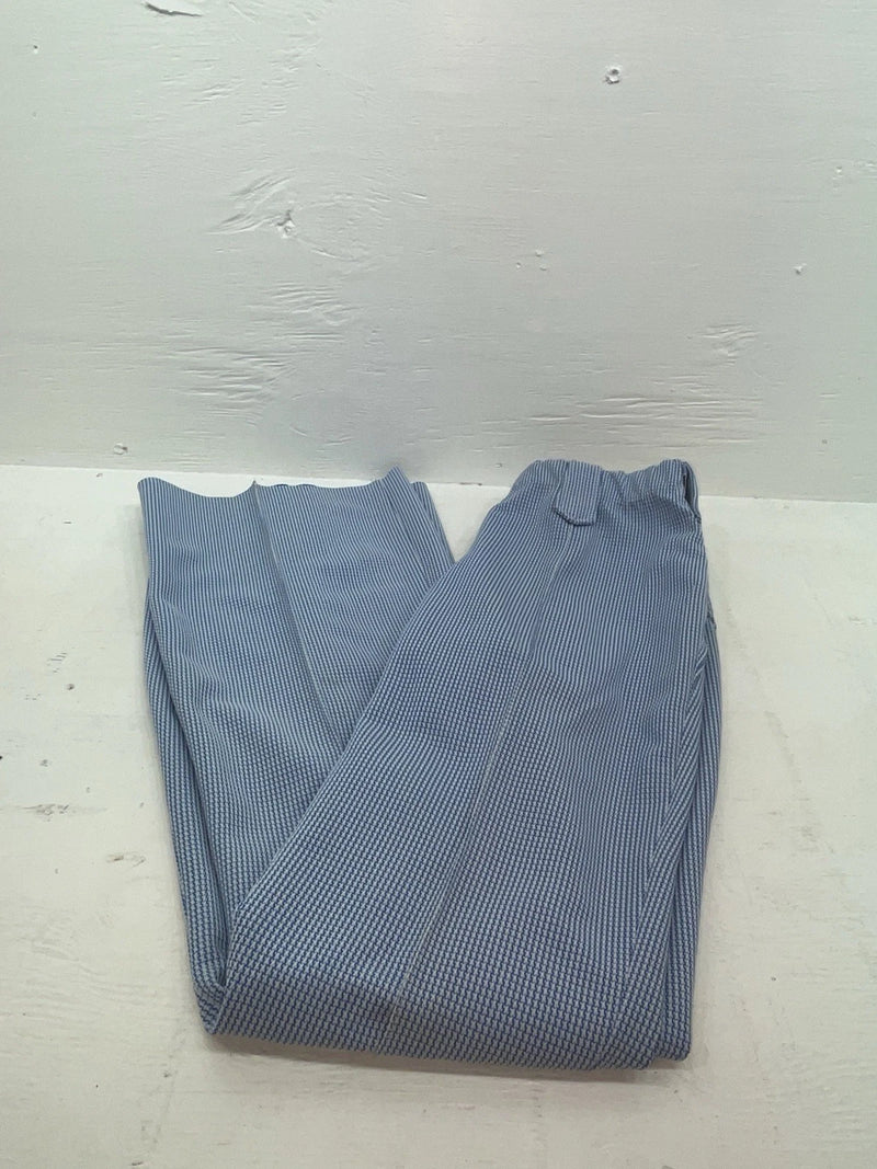 New Vintage Blue Checkered Dickson Jenkins Polyester Pants #536 ZZ-41
