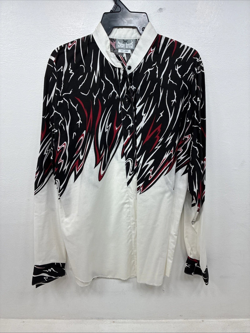 New Women’s Cowboy Threads Designed Long Sleeve Button Up Large TT-9