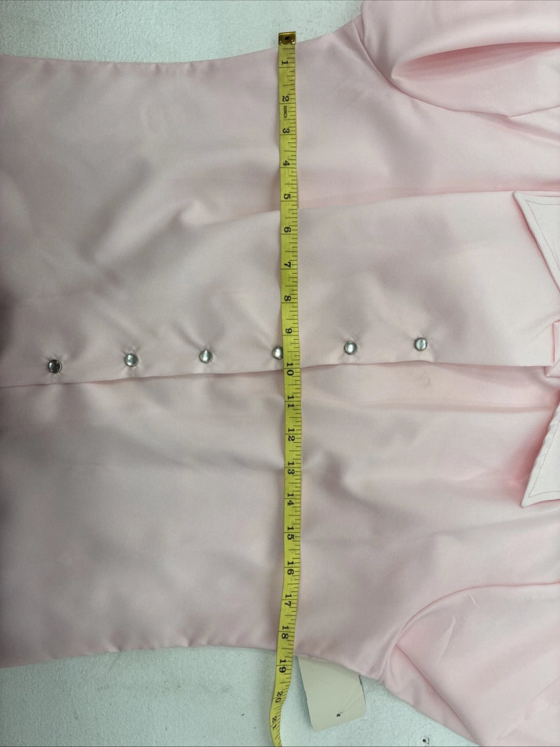New Women’s Dickson Jenkins Pink Long Sleeve Pearl Snap Size 36 II-61