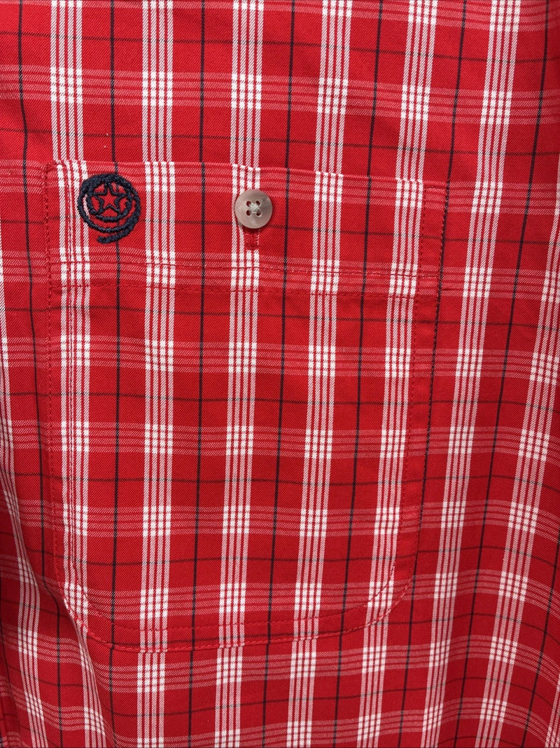 New Boy’s Wrangler Red Flannel Long Sleeve Button Up 2XL F-104