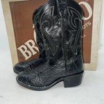 New Children’s Black Bronco Cowboy Boots. C1942 11 D. 24-97