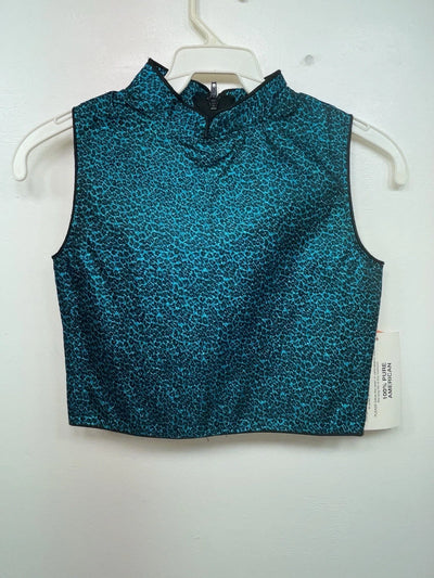 New Women’s Blue 1849 Authentic Ranchwear Cut Off Zip Up Vest XS #77872 3B-71