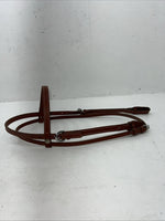 New Leather Trainer Dark Oil Browband Headstall Silver Buckles S-60
