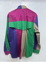 New Men’s San Angelo Multicolor Long Sleeve Button Up Large CC-27