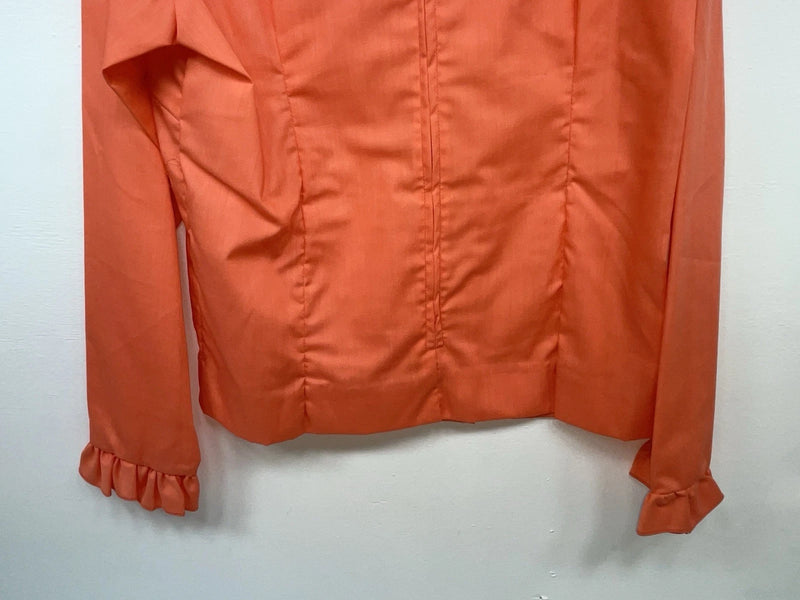 New Women’s Coral Permanent Press Long Sleeve Shirt 3B-29