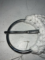 New Tough 1 White Red Mohair Cord Girth 33” #59-1233 BB-22