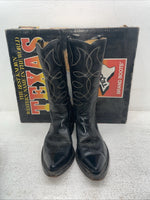 New Men’s Black Texas Brand Cowboy Boots. 6900 8 E. 3-147