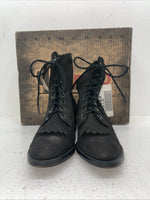 New Women’s Black Lace Up Laredo Cowboy Boots. 28-9178 8.5 8 1/2 M. 15-26