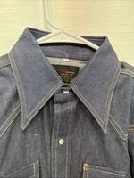 New Men’s Champion Western Jean long sleeve pearl snap small B-65
