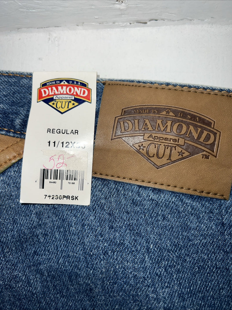 New Women’s Diamond Cut Regular Fit Denim Jeans. 11/12x36 P-4