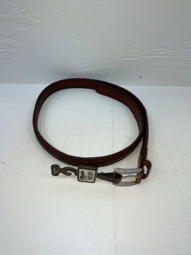 New Brown Genuine Leather Nocona Weaved 38” Belt #2410002 JJ-68