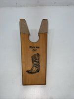 New Wooden Tan “kick Em Off” Boot Jack 3C-5