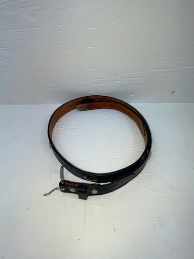 New Blue Genuine Leather Wright Silver Pendent 32” Belt #10493 Z-128