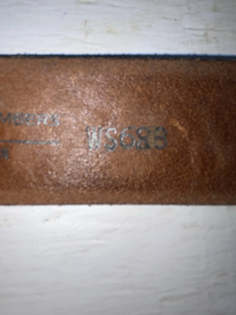 New Brown Genuine Leather Chambers Tooled 34” Belt #WS688 Z-112