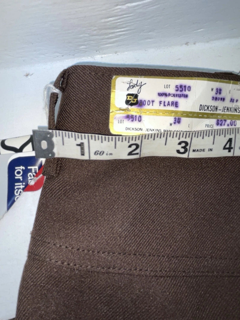 New Vintage Brown Dickson Jenkins Polyester Pants #5510 XX-99