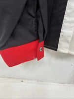 New Women’s Cowboy Threads Black White Red Long Sleeve Button Up Large TT-126