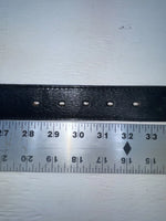 New Black Genuine Leather Wrangler Pink And Pendent 30” Belt #621000 JJ-99