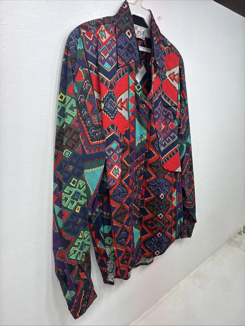 New Women’s Mine & Bills Designed Long Sleeve Button Up Size Small TT-47