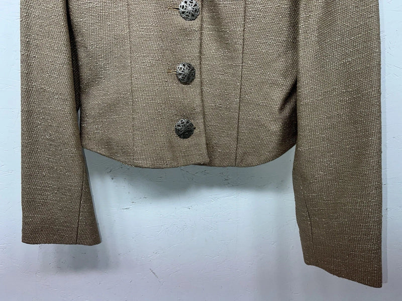 New Women’s Longhorn Brown Short Jacket Medium #5834 CC-605