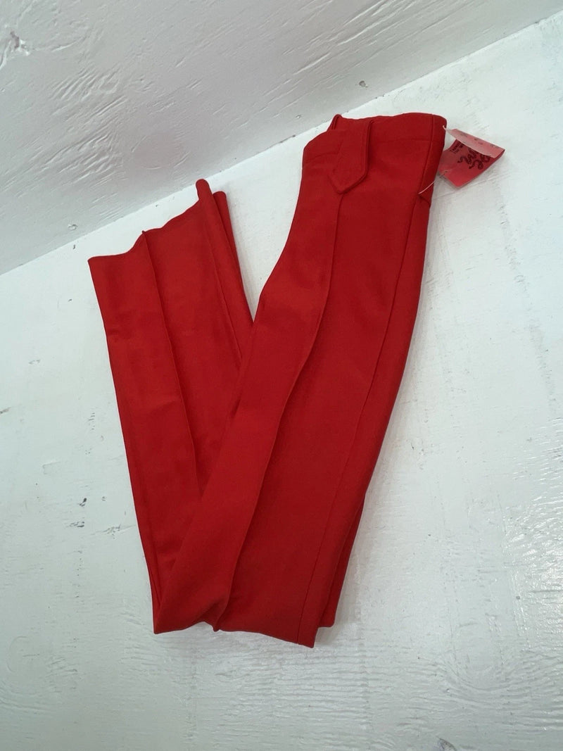 New Vintage Red Western Heritage Polyester Pants #G31 ZZ-52