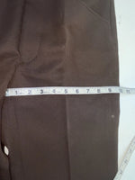 New Vintage Brown Circle S Polyester Pants #05003921 ZZ-31
