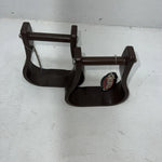 New Weaver Brown Plastic Adult Stirrups #30-1134 FF-4