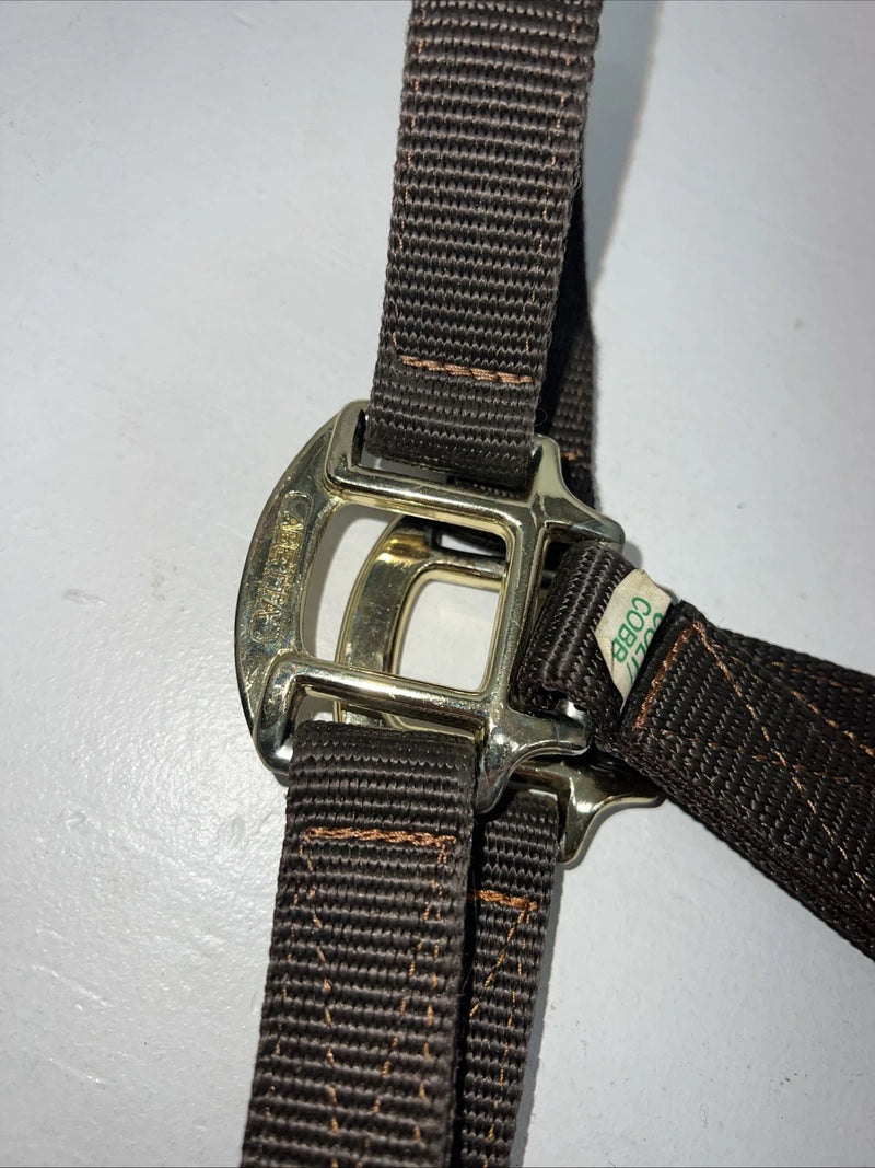 New ABetta Brown Nylon Colt/Cobb Web Halter #238523 3C-8