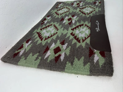 New Professionals Choice Green Gray Red Navajo Saddle Pad Blanket Pad-28