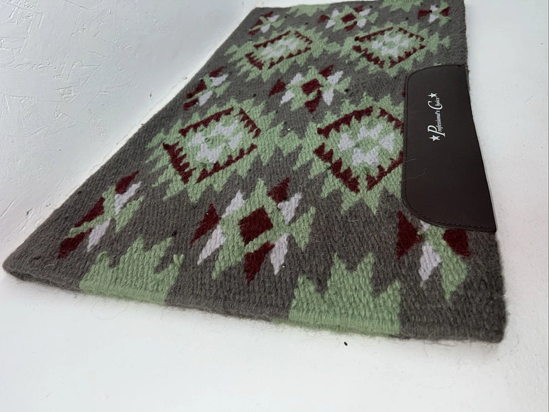 New Professionals Choice Green Gray Red Navajo Saddle Pad Blanket Pad-28