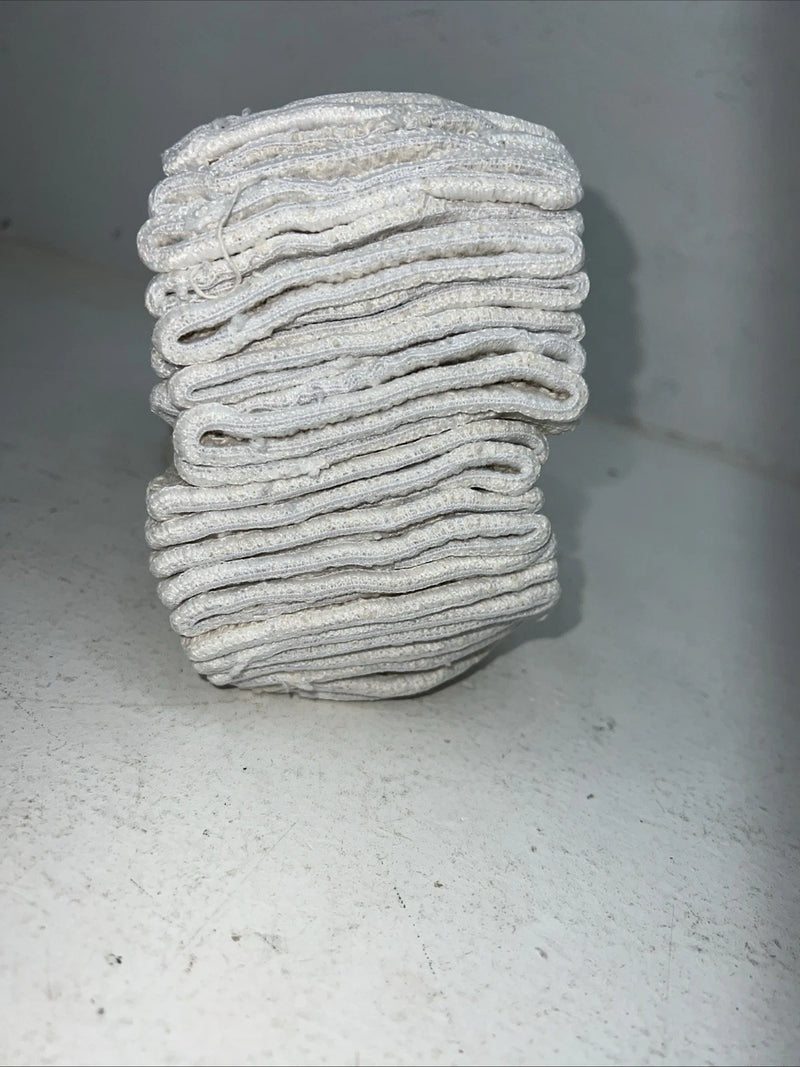 New White Wool Work Gloves Pack Of 12 #1050 B-504