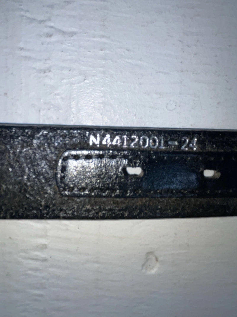 New Black Genuine Leather Nocona Silver Pendent 24” Belt #N4412001 NN-66