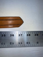 New Brown Genuine Leather Circle Y Weaved 30” Belt #8388 JJ-155