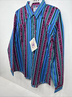 New Women’s Country Charmers Multicolor Long Sleeve Pearl Snap XL II-51