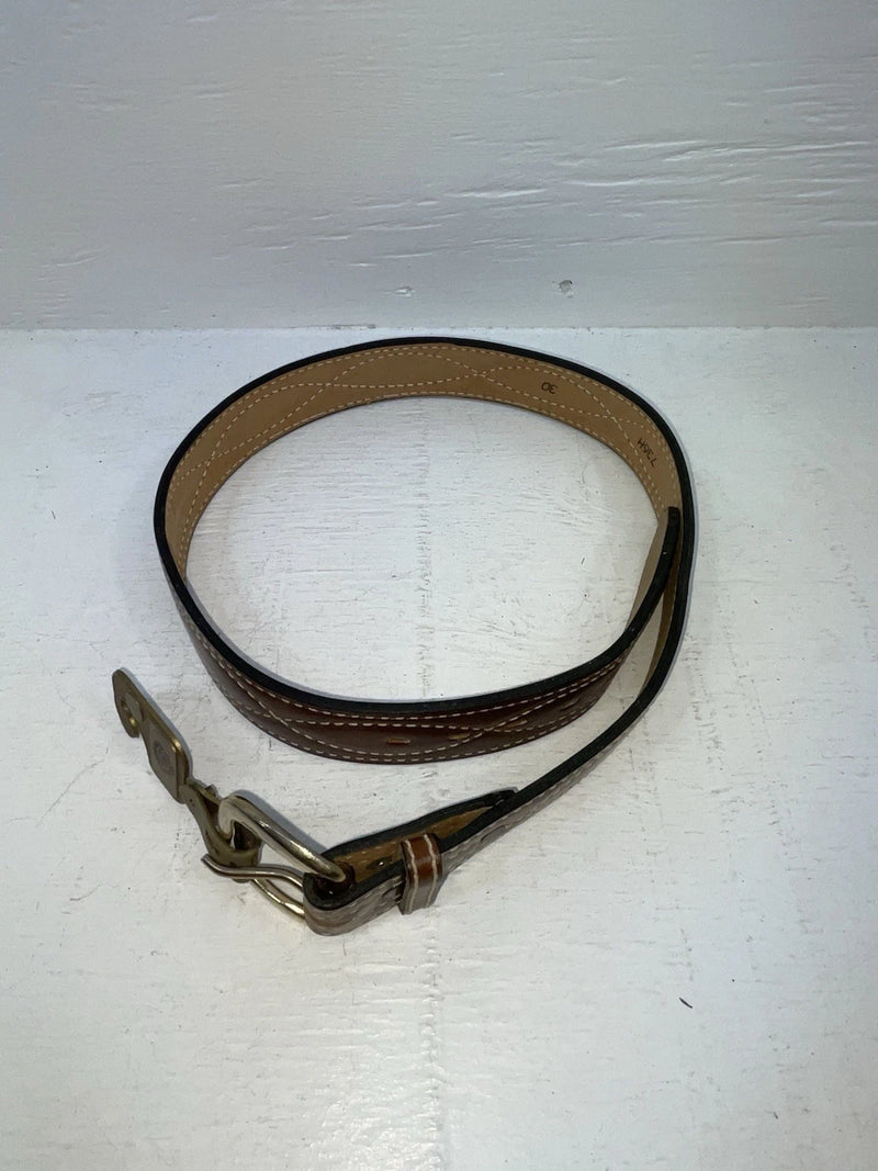 New Brown Genuine Leather Tex Tan Stitched 30” Belt #736H NN-8