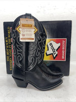 New Women’s Black Texas Brand Cowboy Boots. 4970 7 M. 18-114