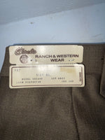 New Vintage Brown Circle S Polyester Pants #4SC442 NN-168