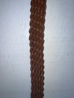 New Brown Genuine Leather Braided 32” Belt #02/4700 JJ-98