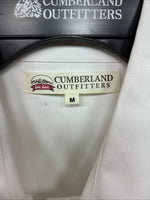 New Women’s Cumberland White Designed Short Sleeve Pearl Snap Medium LL-76