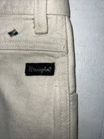 New Women’s White Wrangler Relaxed Fit Denim Jeans Aztec Designs 15/16x36 Q-1