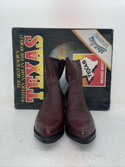 New Men’s Red Texas Brand Cowboy Boots. M 3739.5 9 1/2 D. 5-46