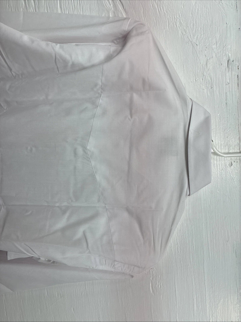 New Men’s ELY Cattleman White Long Sleeve Pearl Snap 16.5 X 36 Large AA-70