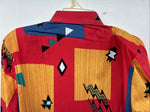 New Women’s Wrangler Multicolor Design Long Sleeve Button Up Large MM-135