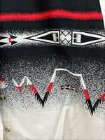 New Women’s Cumberland Black White Design Short Sleeve Button Up Medium MM-113