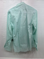 New Wayne Scott Blue Long Sleeve Button Up English Shirt Medium X-84