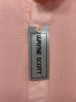New Men’s Wayne Scott Pink Under Tux Shirt Long Sleeve Button Up Medium R-51
