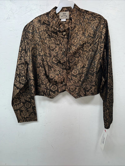 New Women’s Gold 1849 Authentic Ranchwear Western Show Jacket L #2750 UU-50
